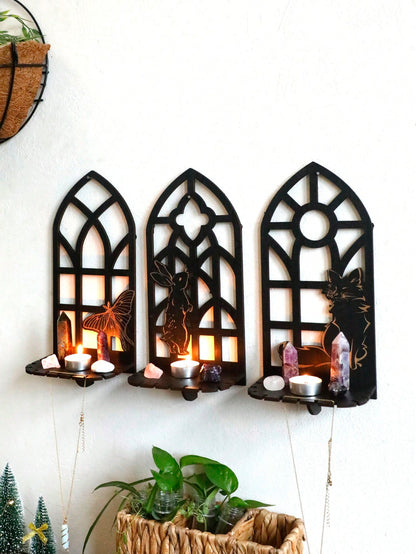 gothic window crystal wall shelf - photo 9
