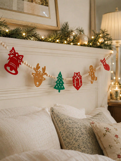 Christmas icons felt garland - photo 9