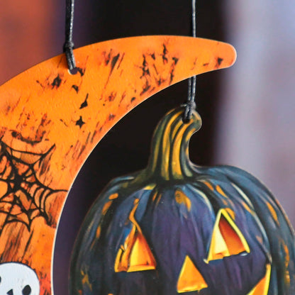 bat moon pumpkin hanging decor - photo 9