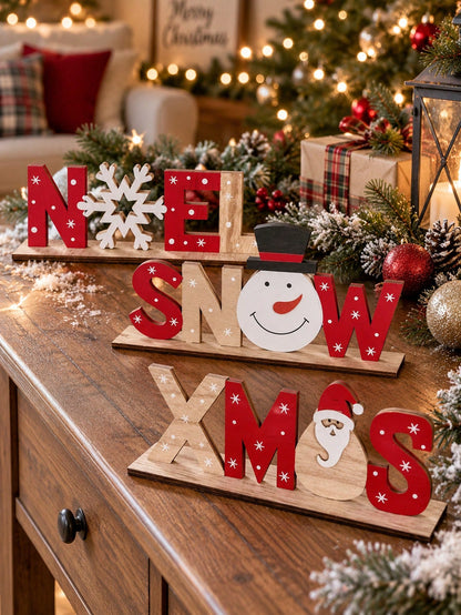 snowman letter tabletop sign - photo 9