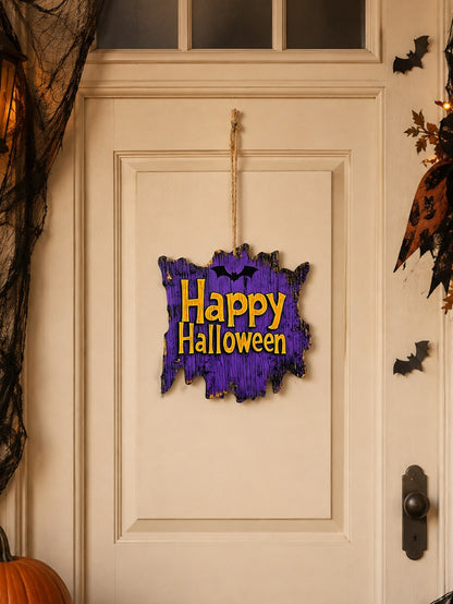 Happy Halloween bat hanging sign - photo 9