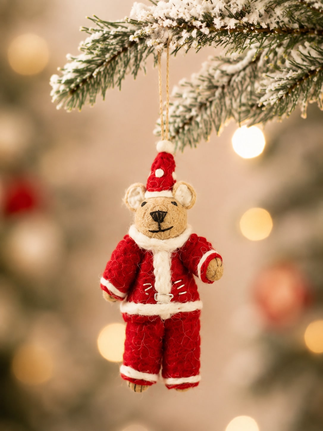 felted wool Christmas ornament - photo 9