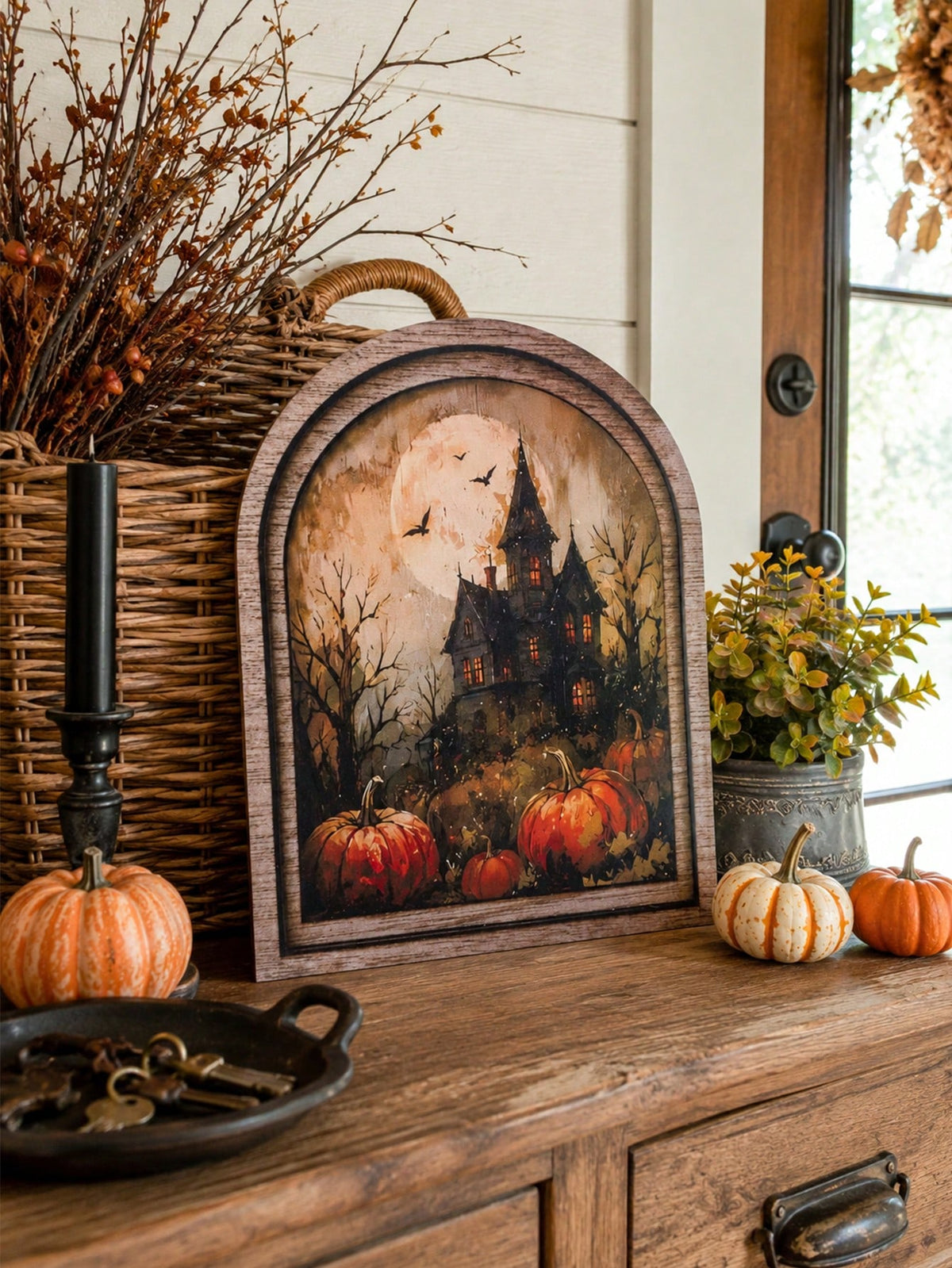 haunted house arch tabletop sign - photo 10