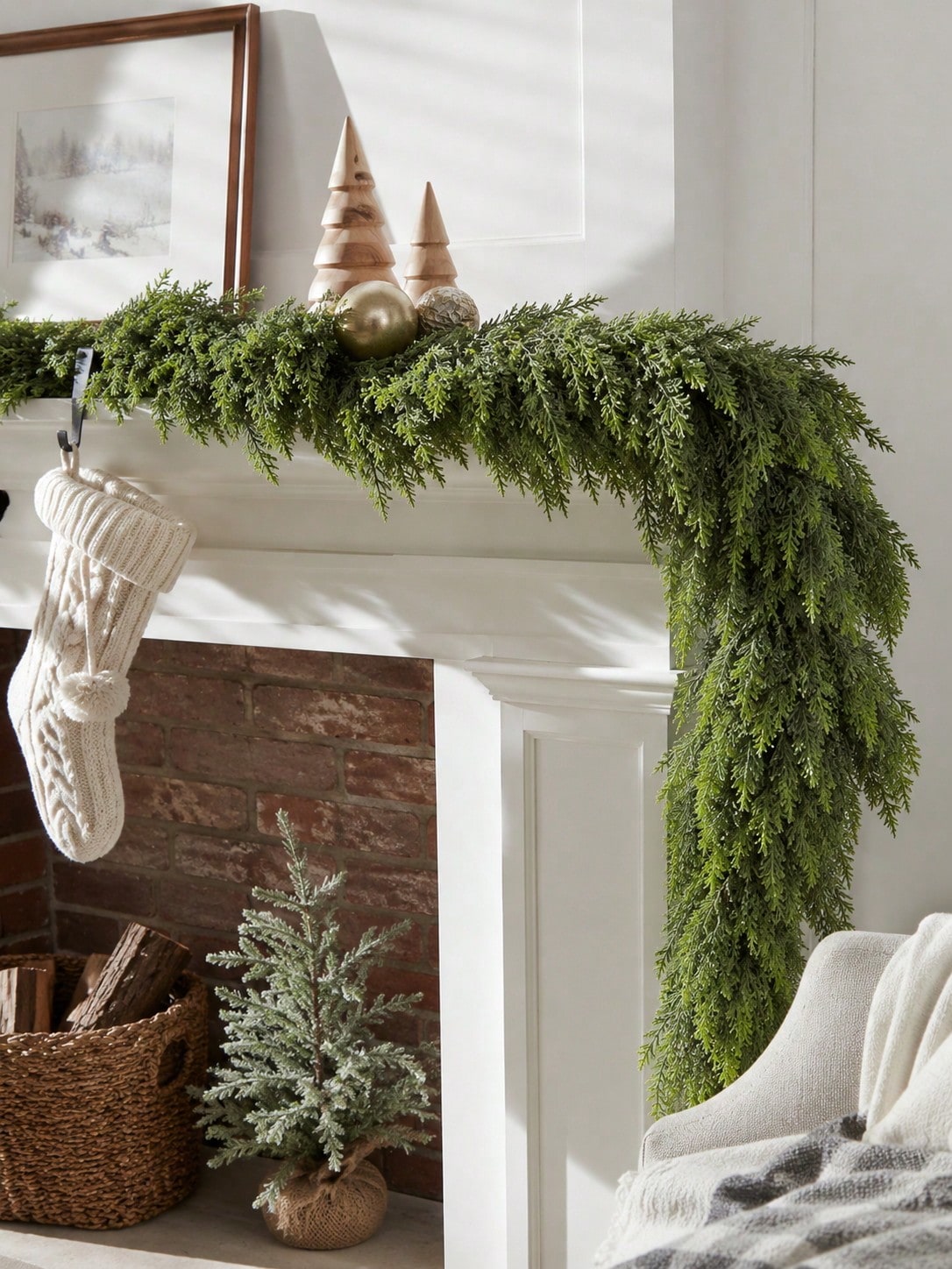 artificial cypress Christmas garland - photo 10