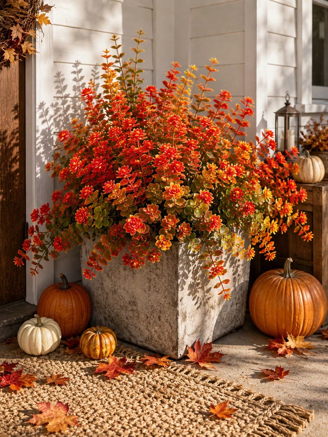 fall artificial flower bush - photo 9