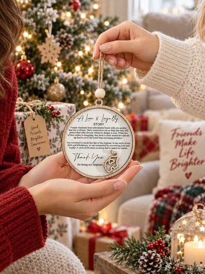 elephant friendship Christmas ornament - photo 9