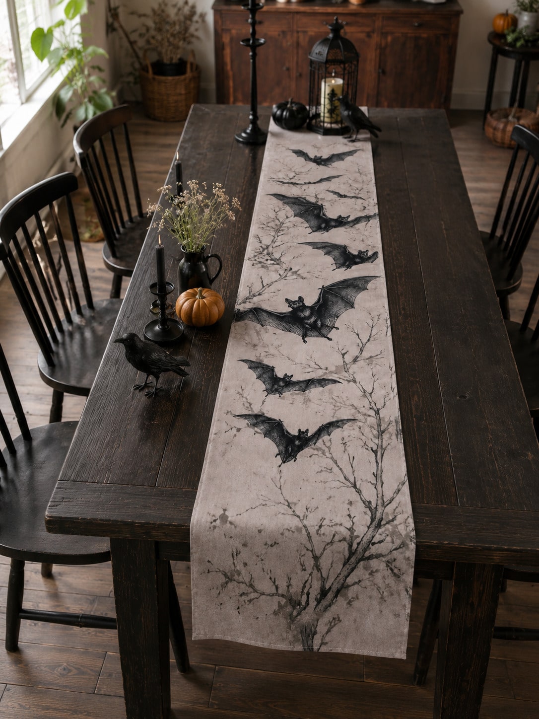 Halloween bat table runner - photo 9