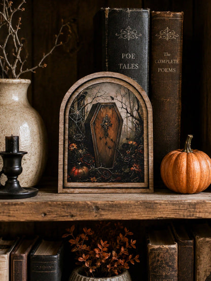 gothic coffin raven arch sign - photo 10