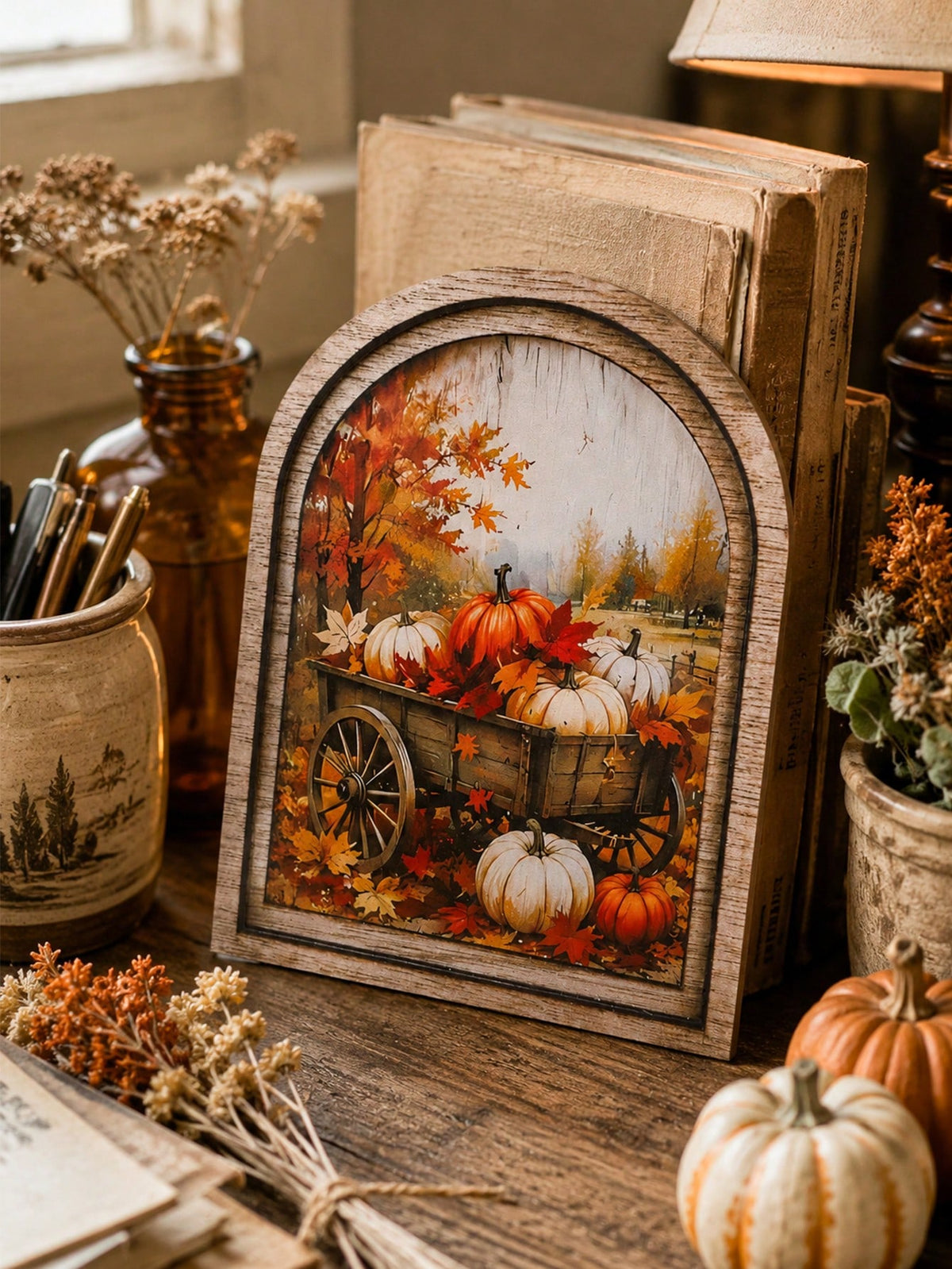 pumpkin wagon arch sign - photo 9