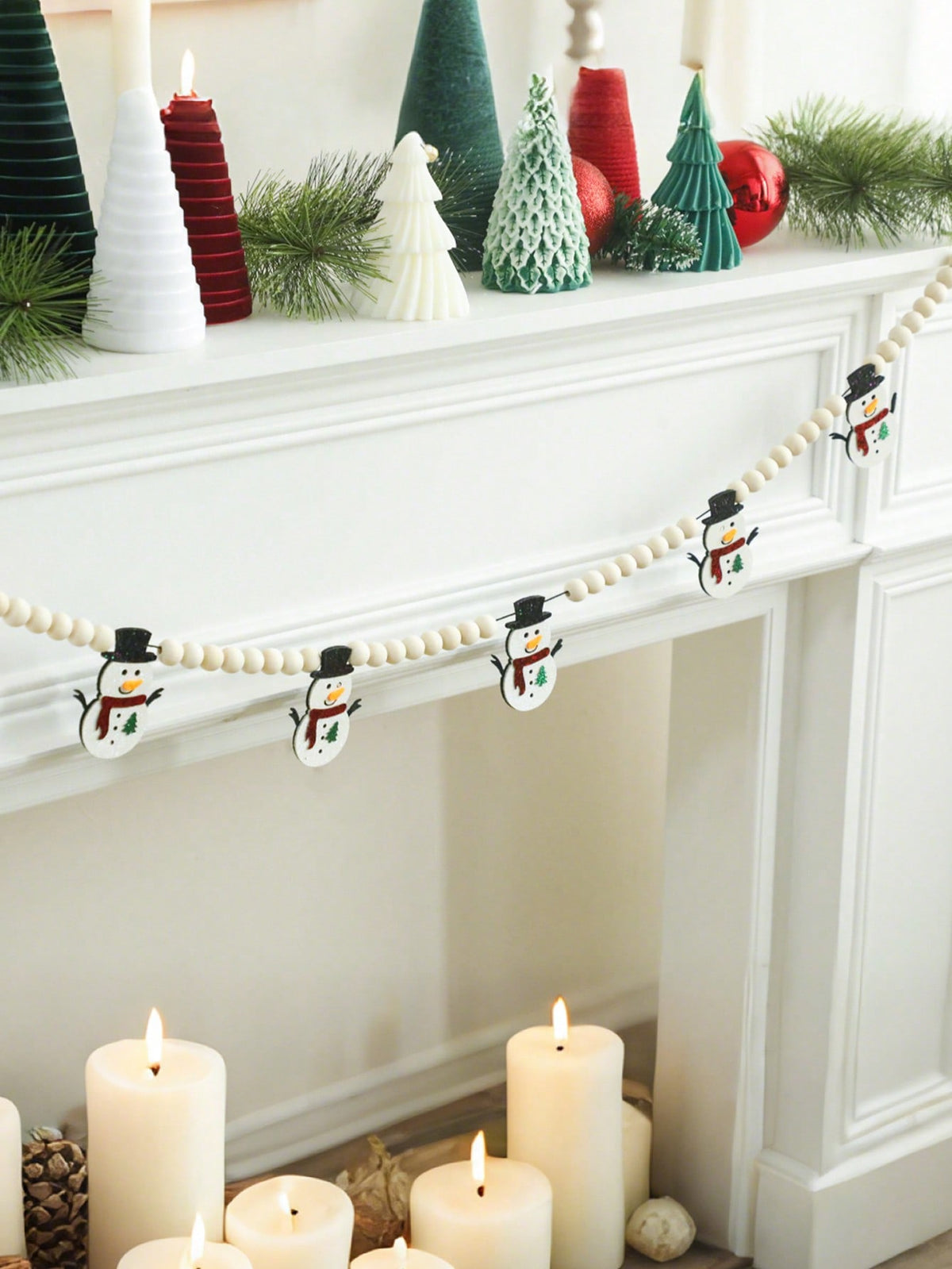 felt snowman garland - photo 9