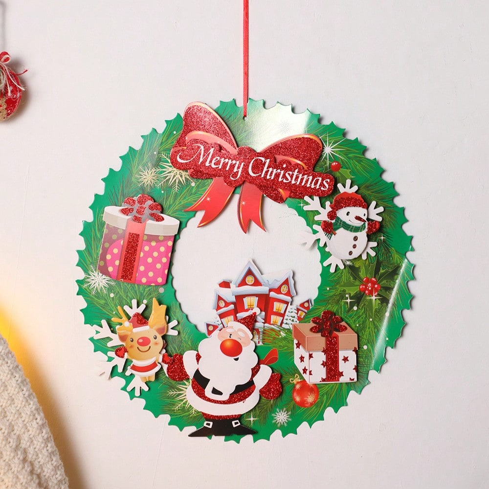 Merry Christmas wreath hanging sign - photo 9