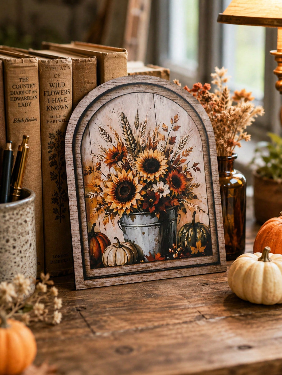 sunflower pumpkin arch sign - photo 9