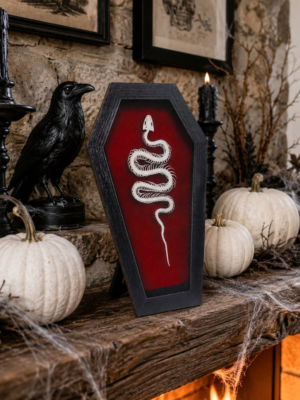 gothic snake coffin tabletop sign - photo 9