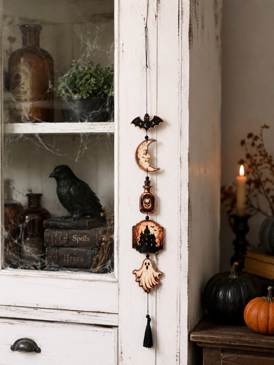 moon ghost potion Halloween hanging decor - photo 8