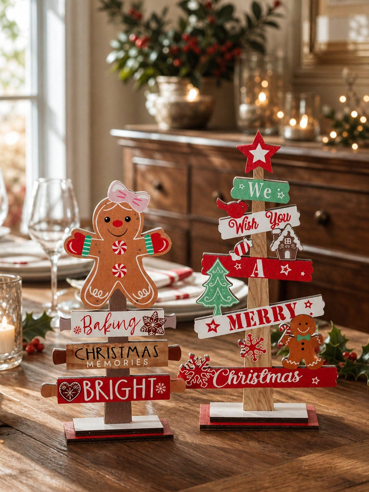gingerbread tabletop sign - photo 10