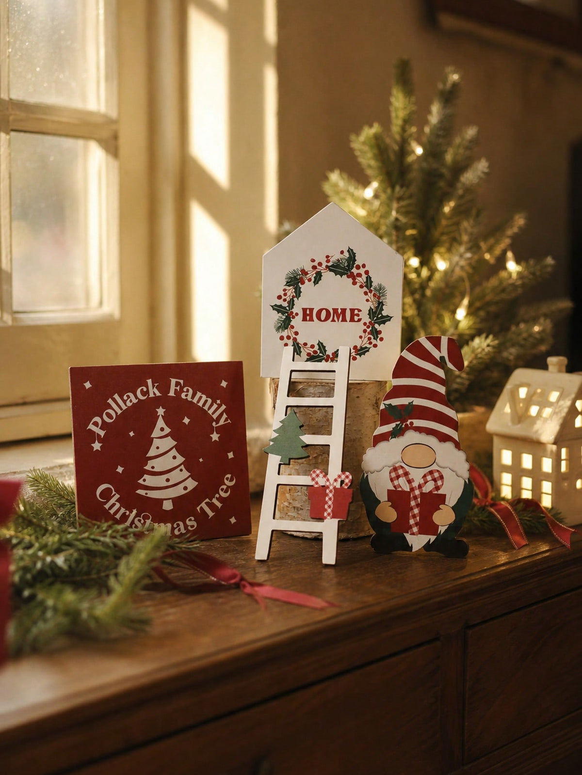 Christmas tiered tray signs - photo 9