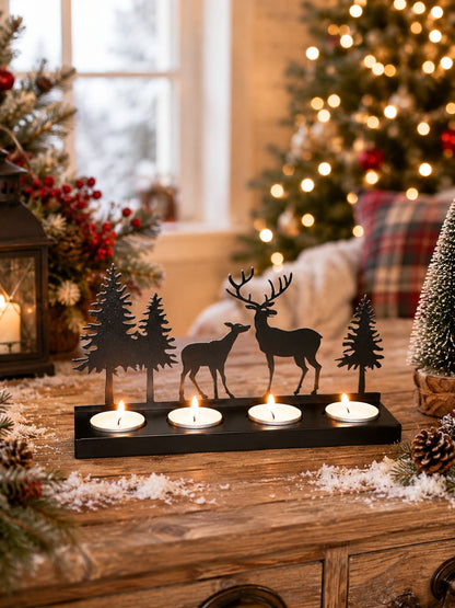 deer silhouette tea light holder - photo 9