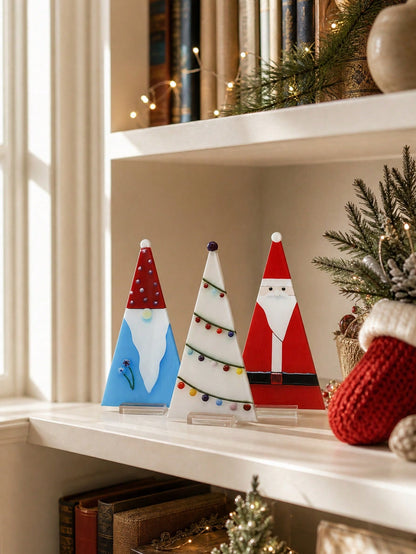 stained glass look Santa tabletop - photo 9