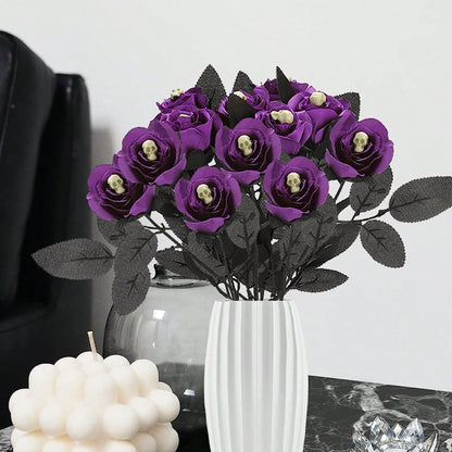 purple skull rose artificial flowers - photo 9