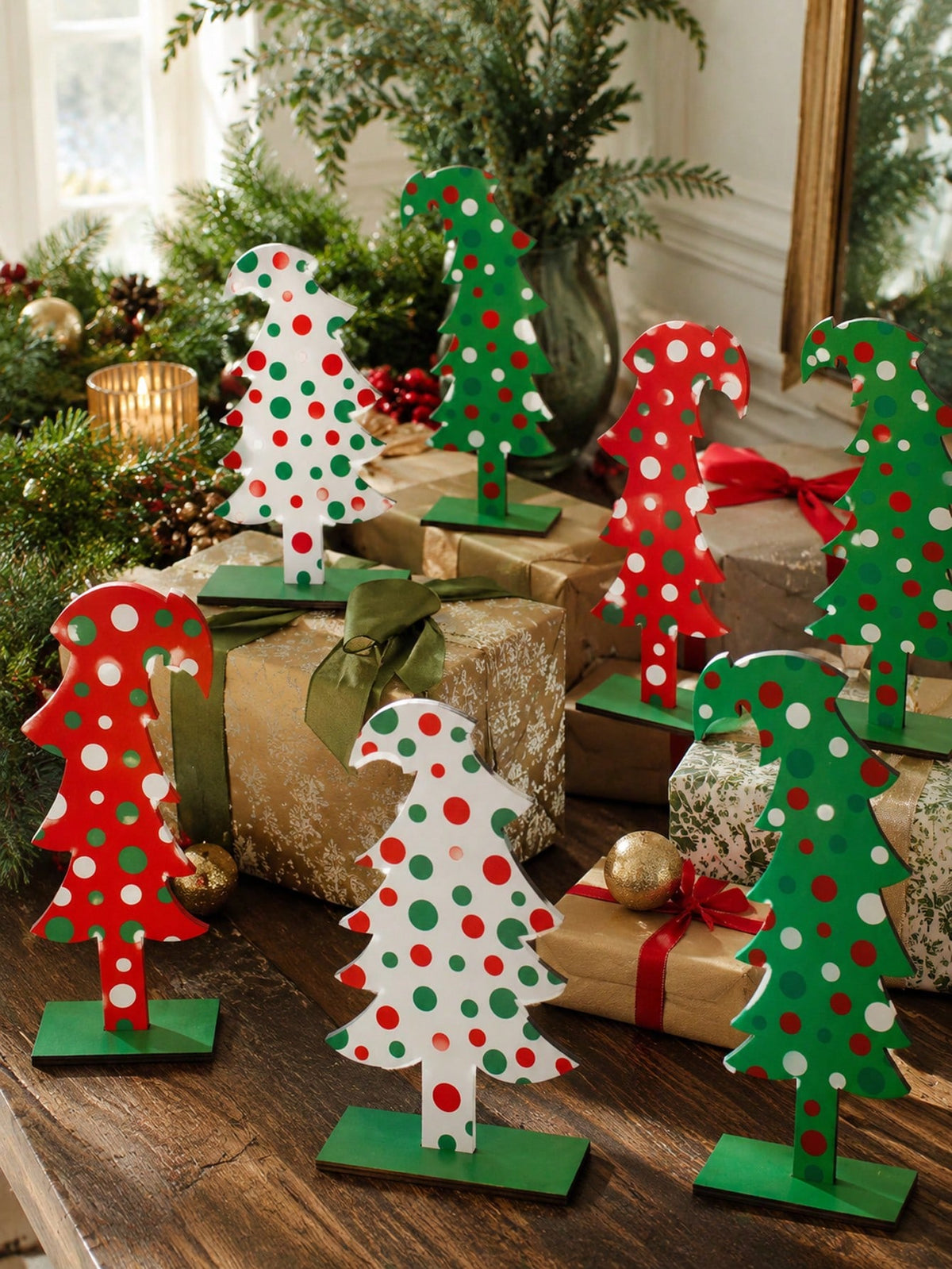 whimsical polka dot Christmas tree - photo 9