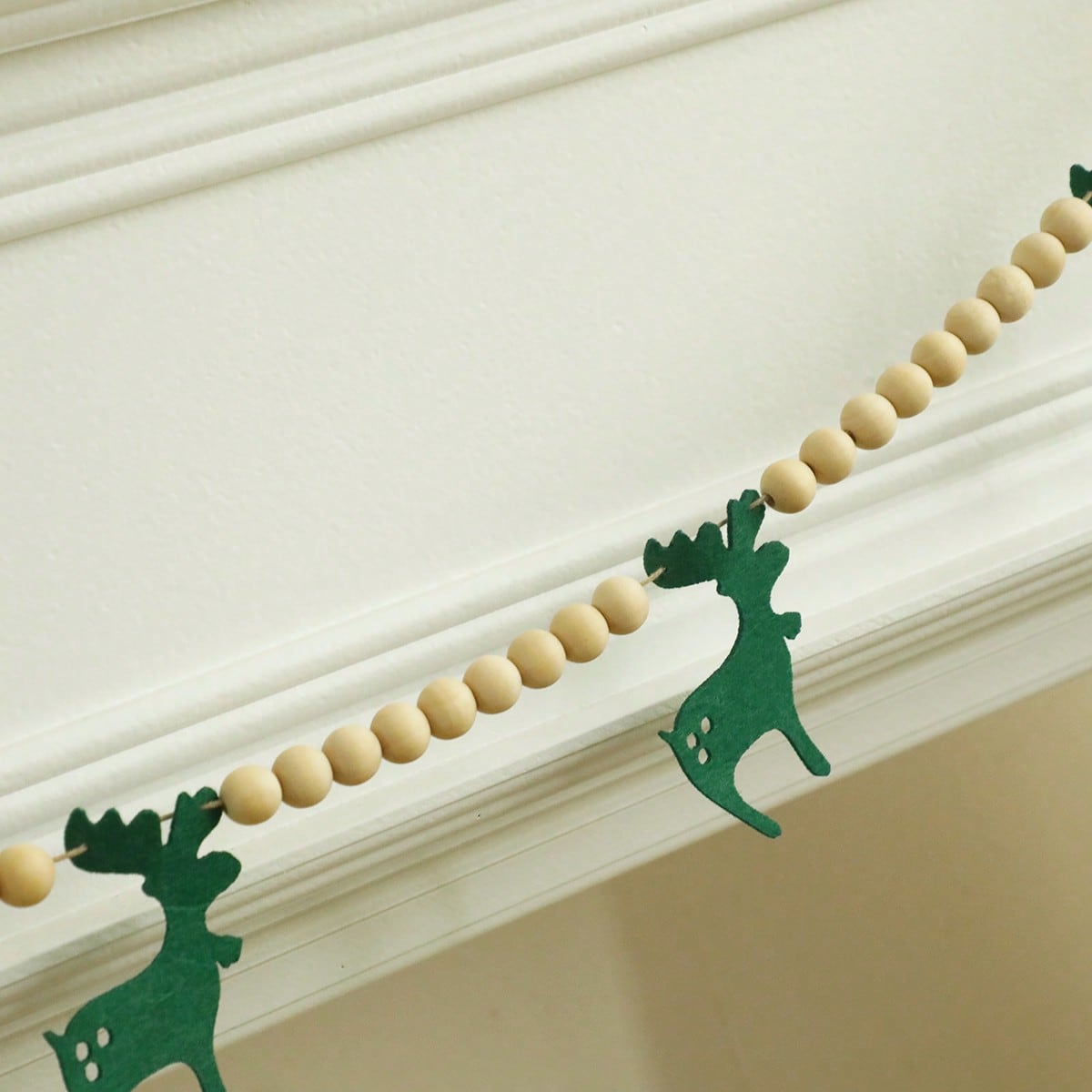 felt reindeer bead garland - photo 9