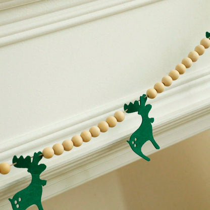 felt reindeer bead garland - photo 9
