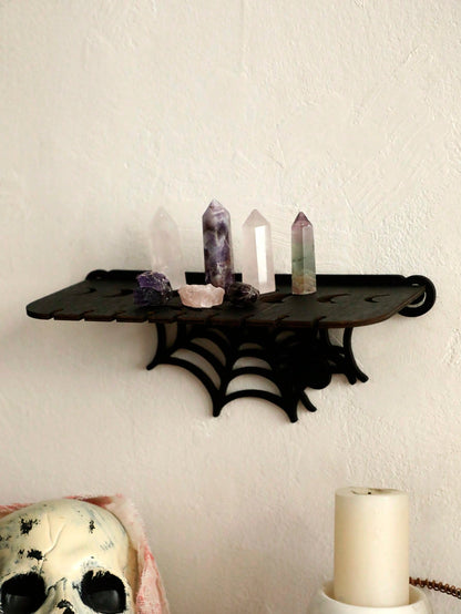 spiderweb gothic wall shelf - photo 8