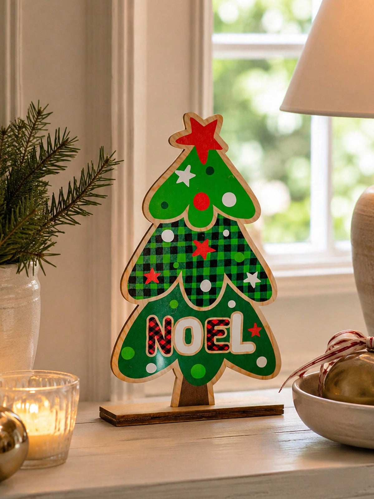 gnome Christmas tree tabletop sign - photo 9