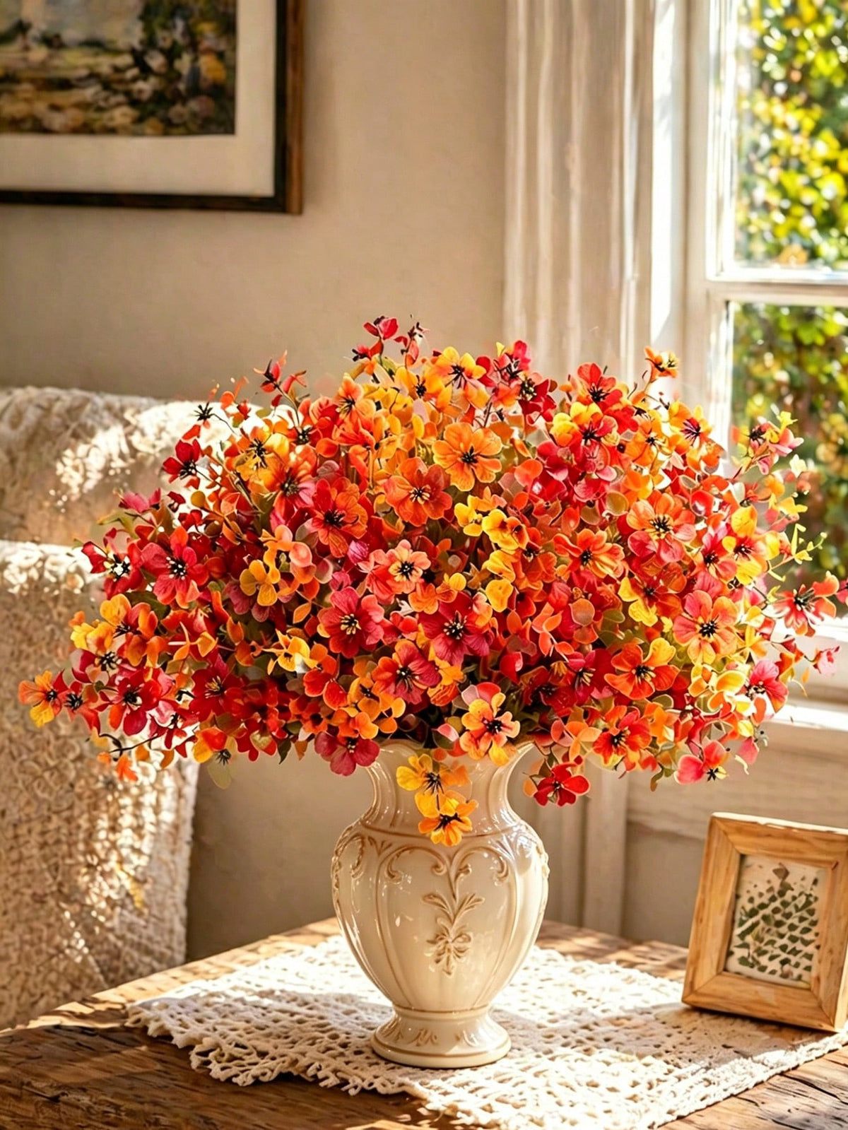 fall artificial wildflower bush - photo 9