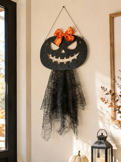 jack-o-lantern door hanger - photo 9