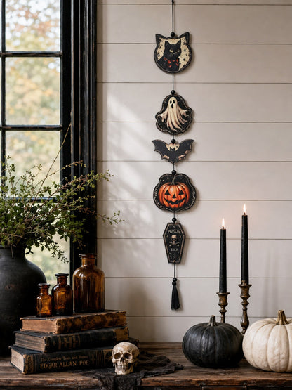 black cat ghost coffin hanging decor - photo 9
