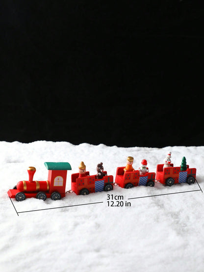 long Christmas train tabletop decor - photo 9