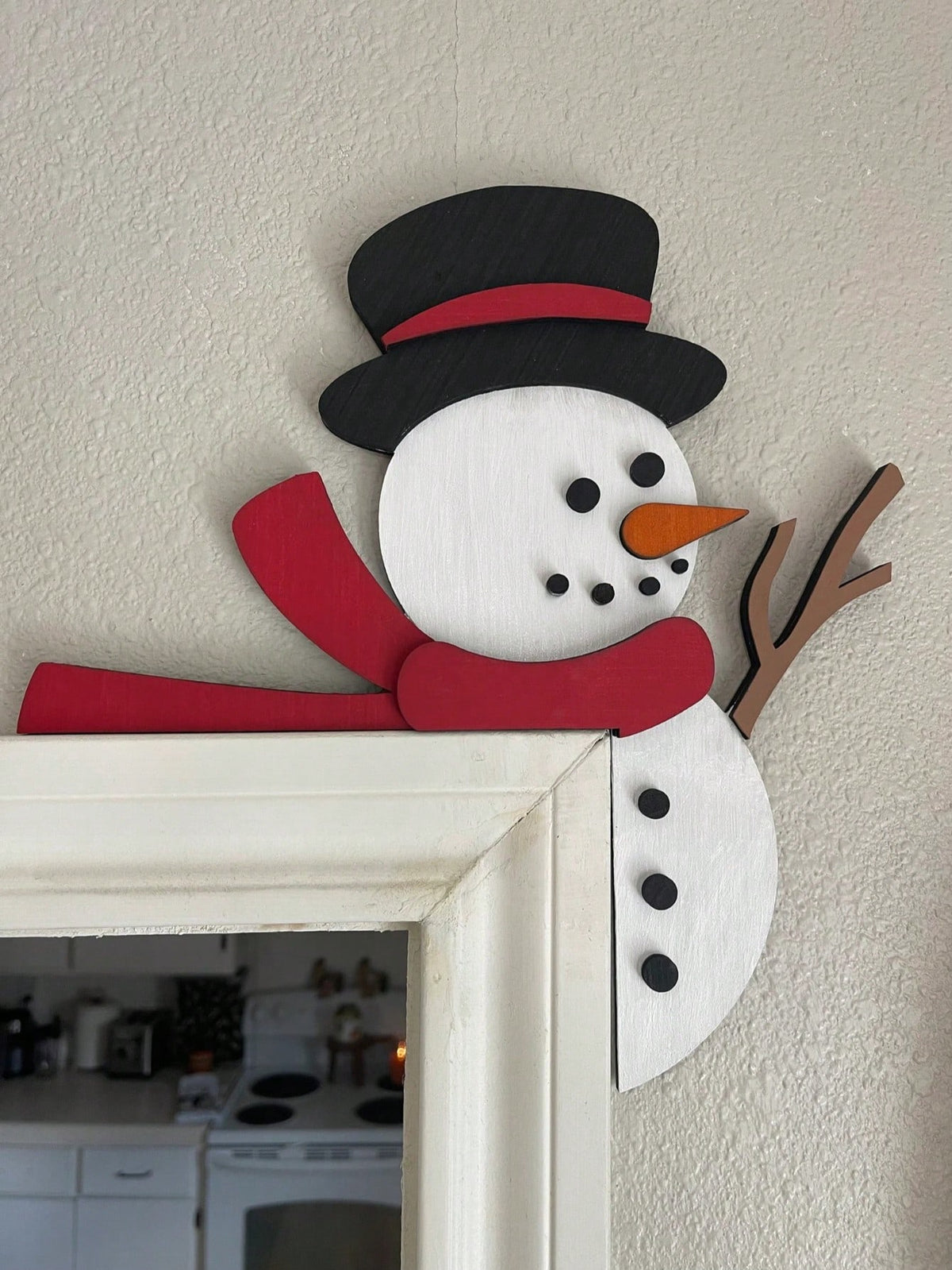 snowman door frame corner decor - photo 10