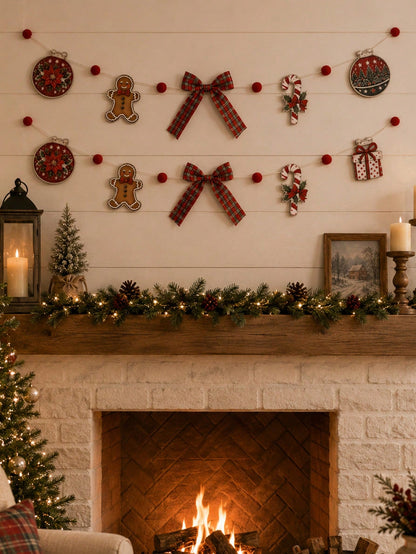 gingerbread candy cane garland - photo 10