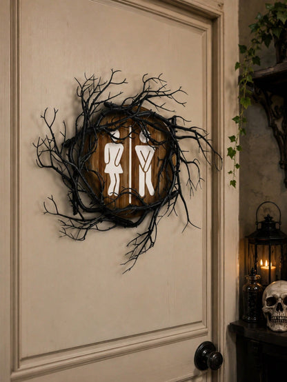 gothic restroom sign - photo 8