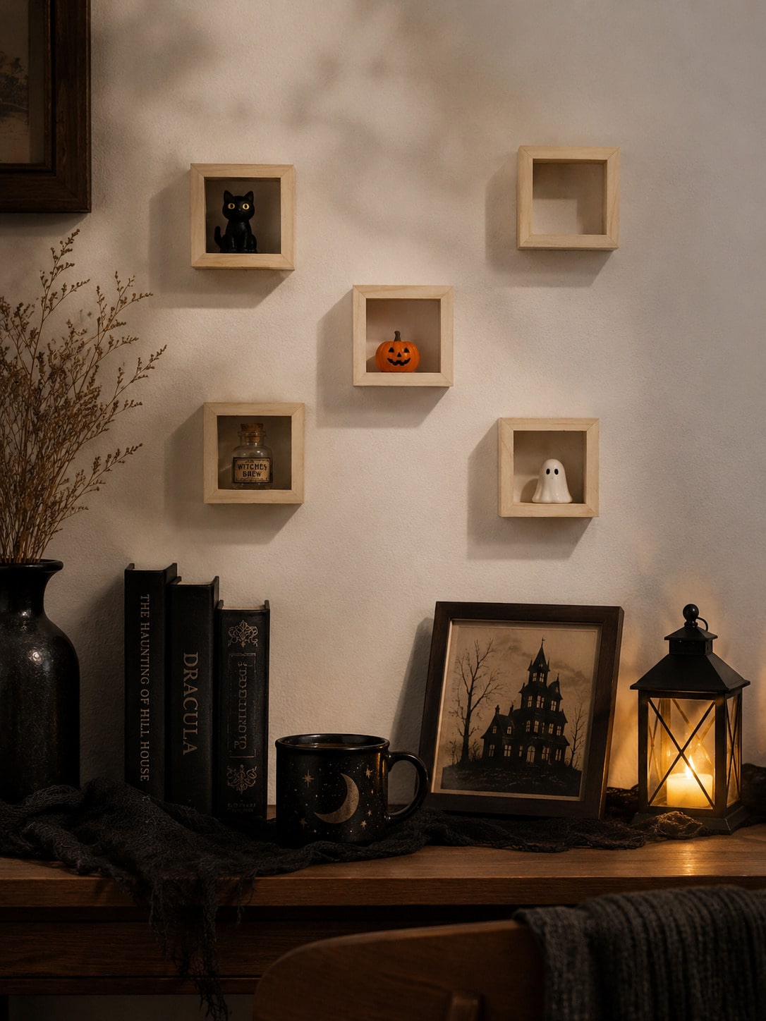 square wood shadow box shelf - photo 9
