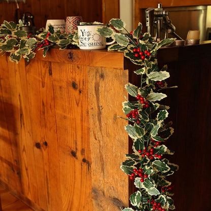 holly berry Christmas garland - photo 7