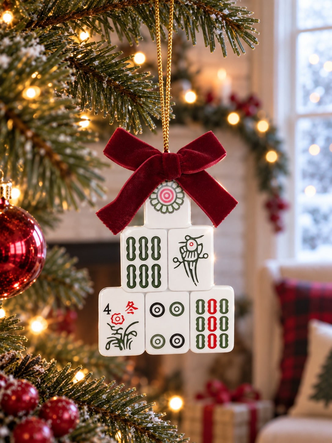 mahjong Christmas ornament - photo 9