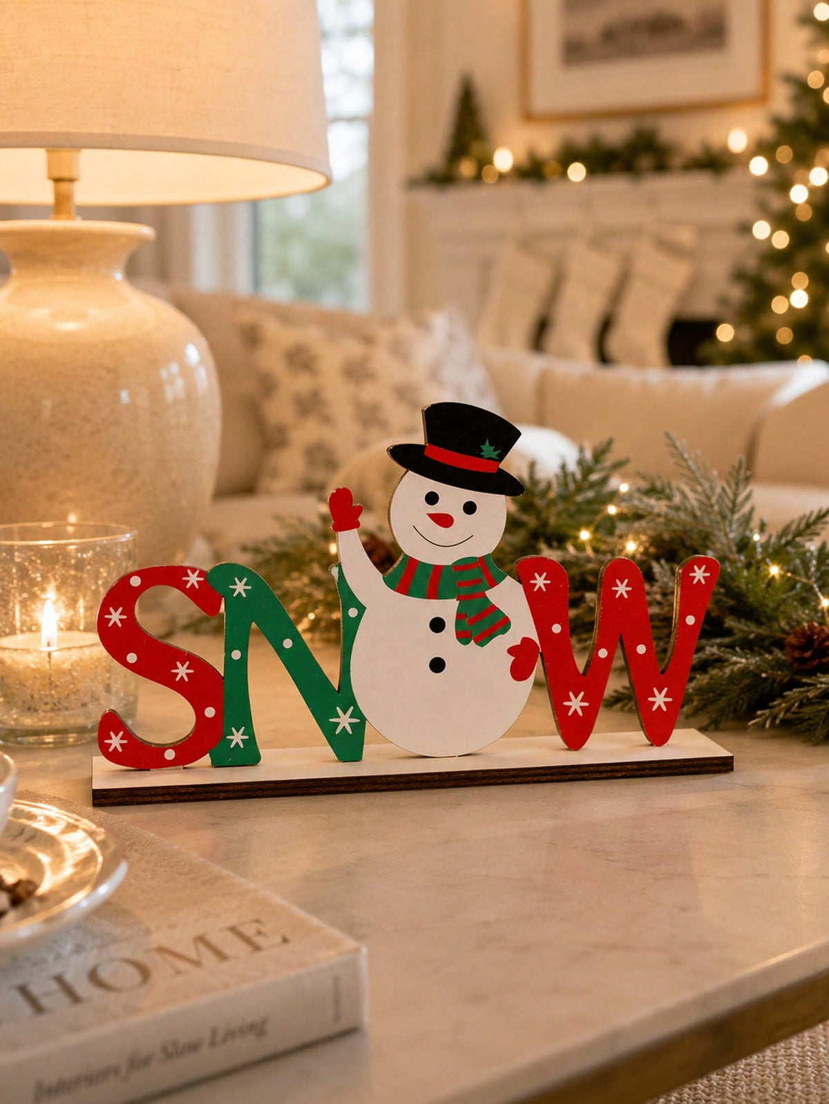 Christmas letter tabletop sign - photo 9