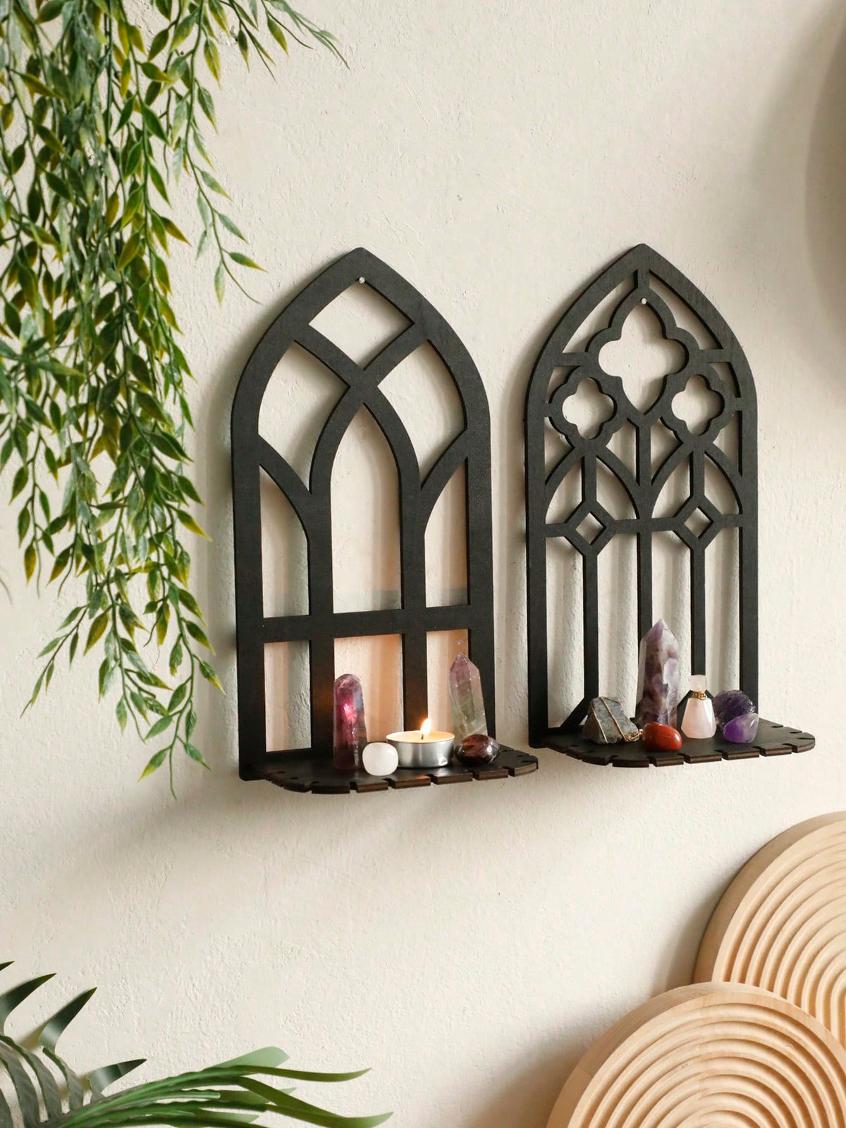 gothic arch window wall shelf - photo 9
