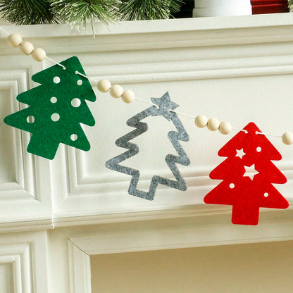 felt Christmas tree garland - photo 9