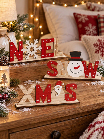snowman letter tabletop sign - photo 10