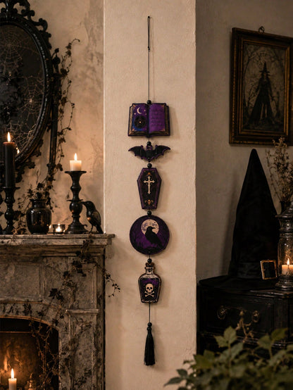 spell book raven gothic hanging decor - photo 10