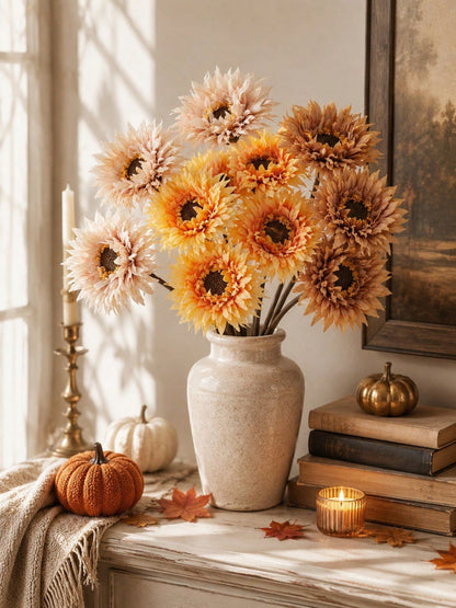rustic artificial sunflower bunch - photo 10