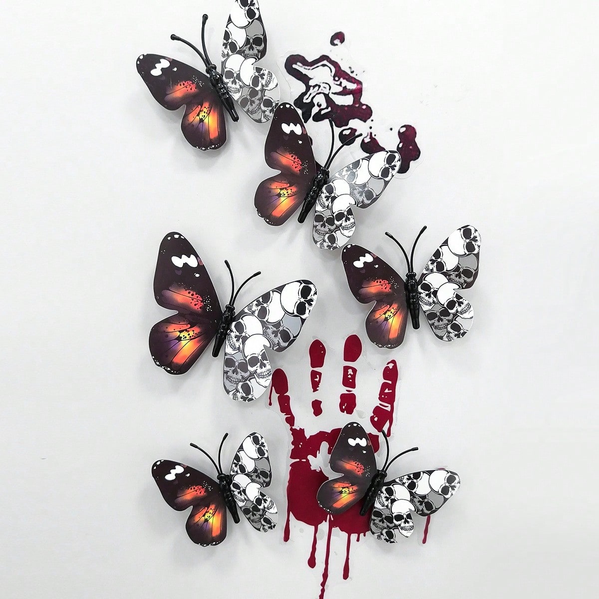 skull butterfly wall stickers - photo 9