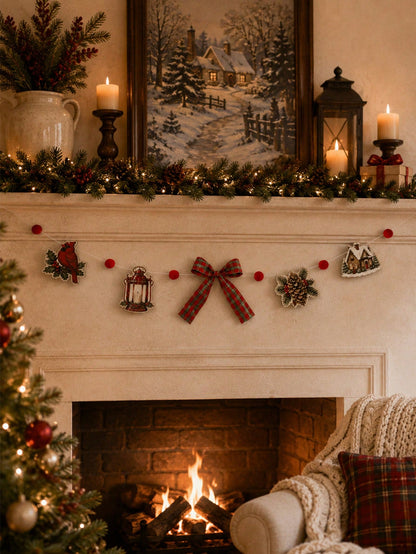 cardinal lantern Christmas garland - photo 11