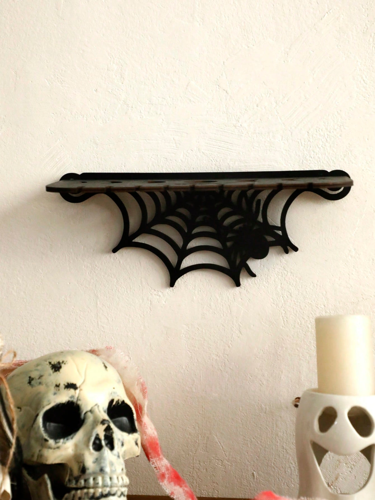 spiderweb gothic wall shelf - photo 9