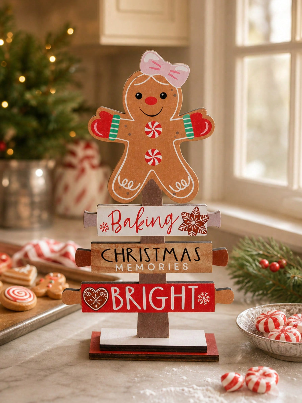 gingerbread tabletop sign - photo 11