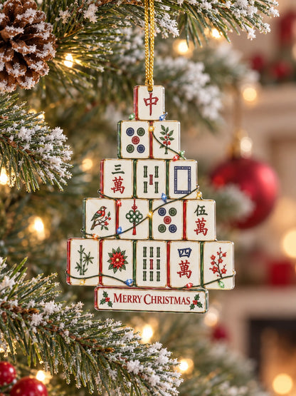 mahjong Christmas tree ornament - photo 10