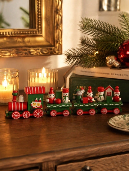 Christmas train elf snowman decor - photo 10